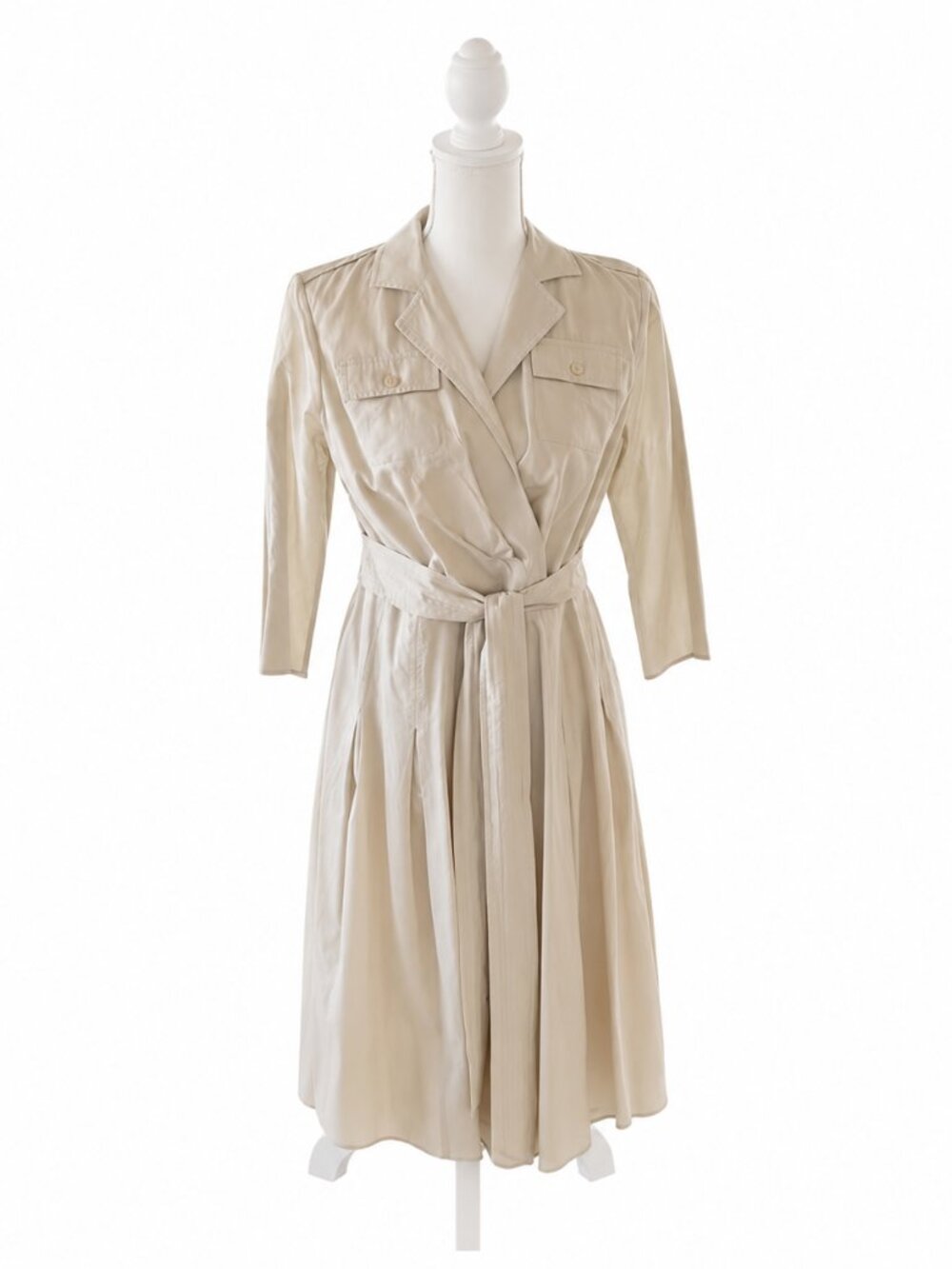 Jones New York Wrap Belted Trench Utility Pocket Cargo Dress